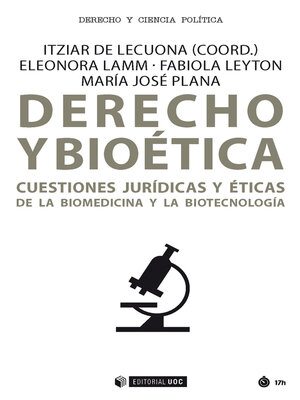 cover image of Derecho y bioética